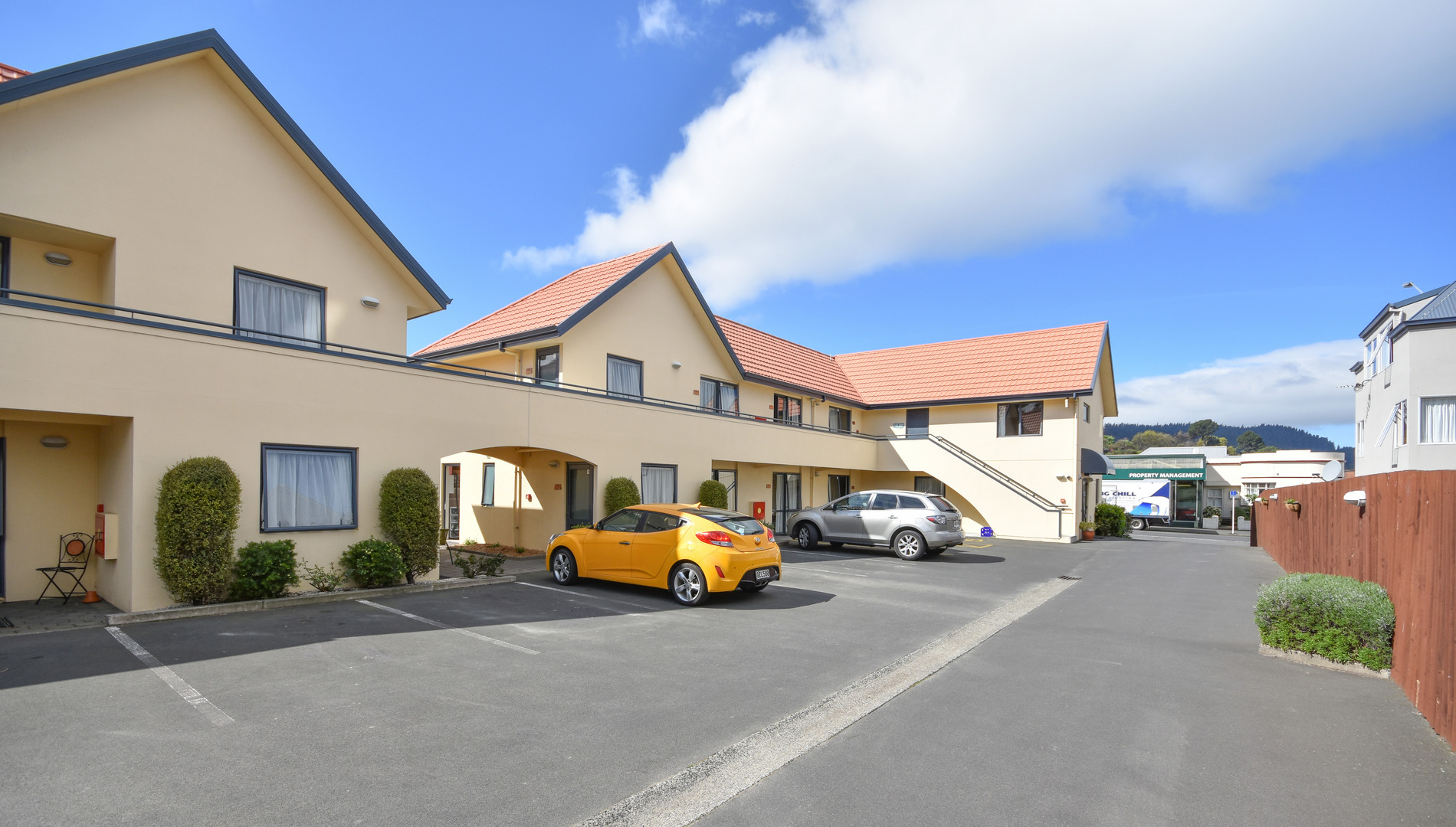 Free carpark Dunedin hotel