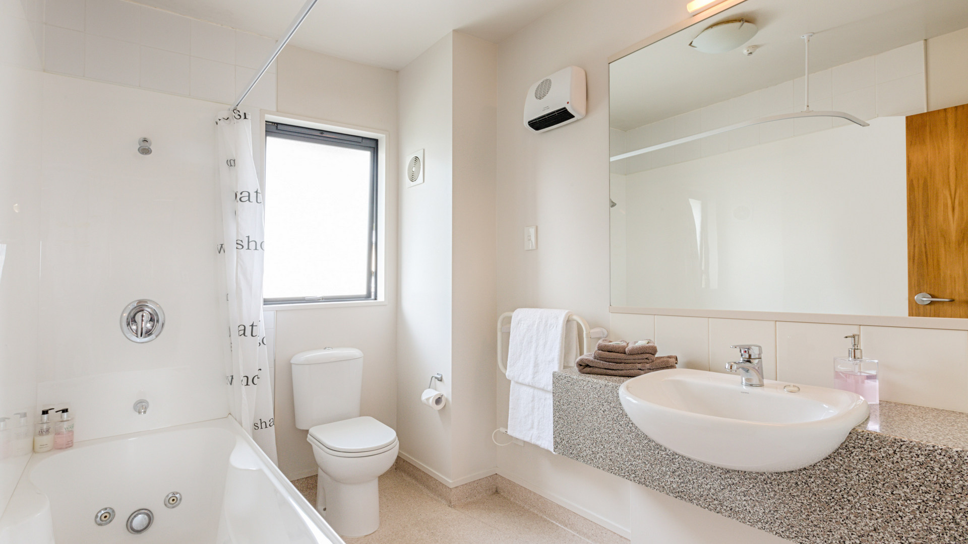 bathroom with bath napier motel