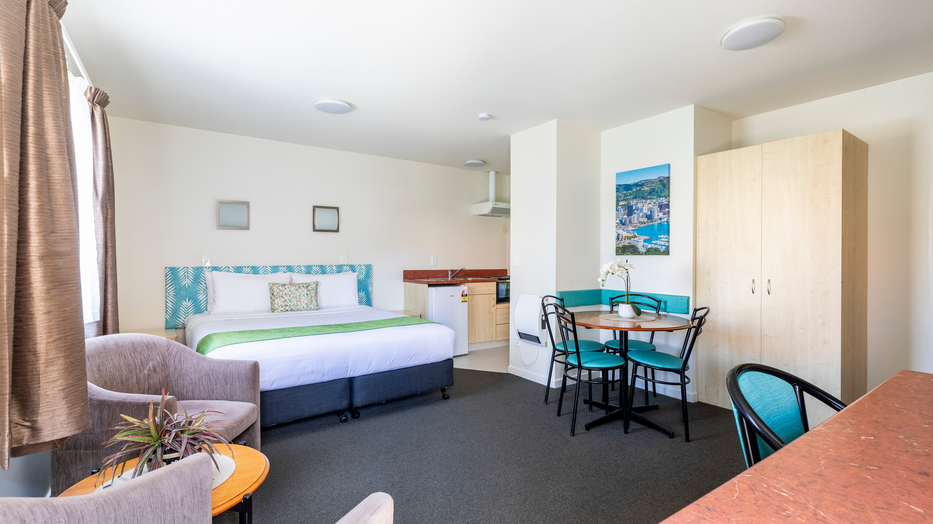 wellington one bedroom accommodation bella vista